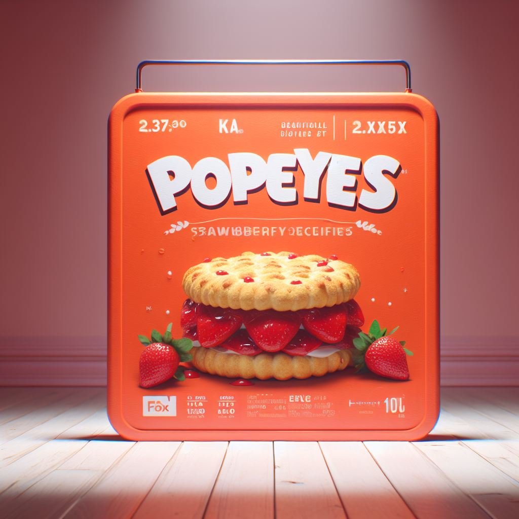 popeyes strawberry biscuit calories